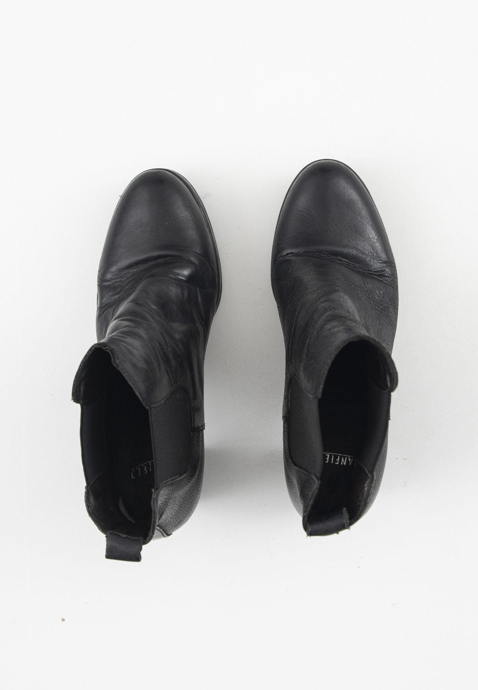 Manfield Enkellaarsjes met hoge hak - black/Zwart - Zalando.nl