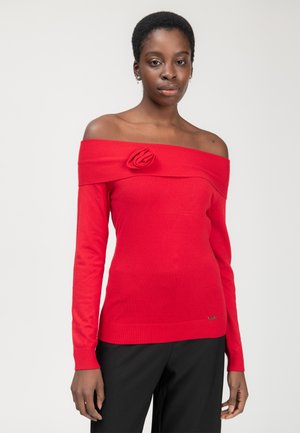 OFF-SHOULDER - Longsleeve - red