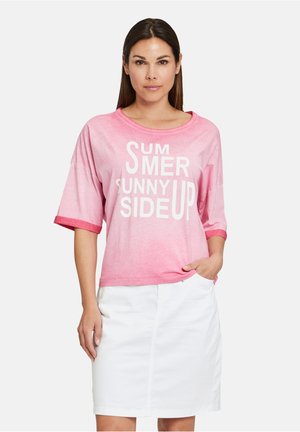 MIT PRINT - Print T-shirt - pink white
