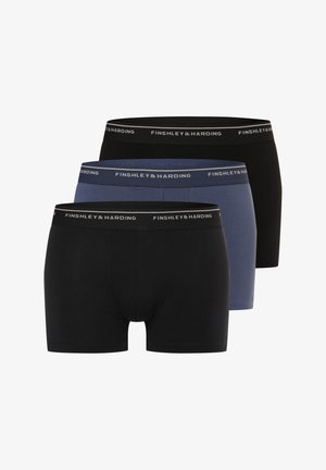 FINSHLEY & HARDING 3 PACK - Kurze Boxershorts - schwarz marine