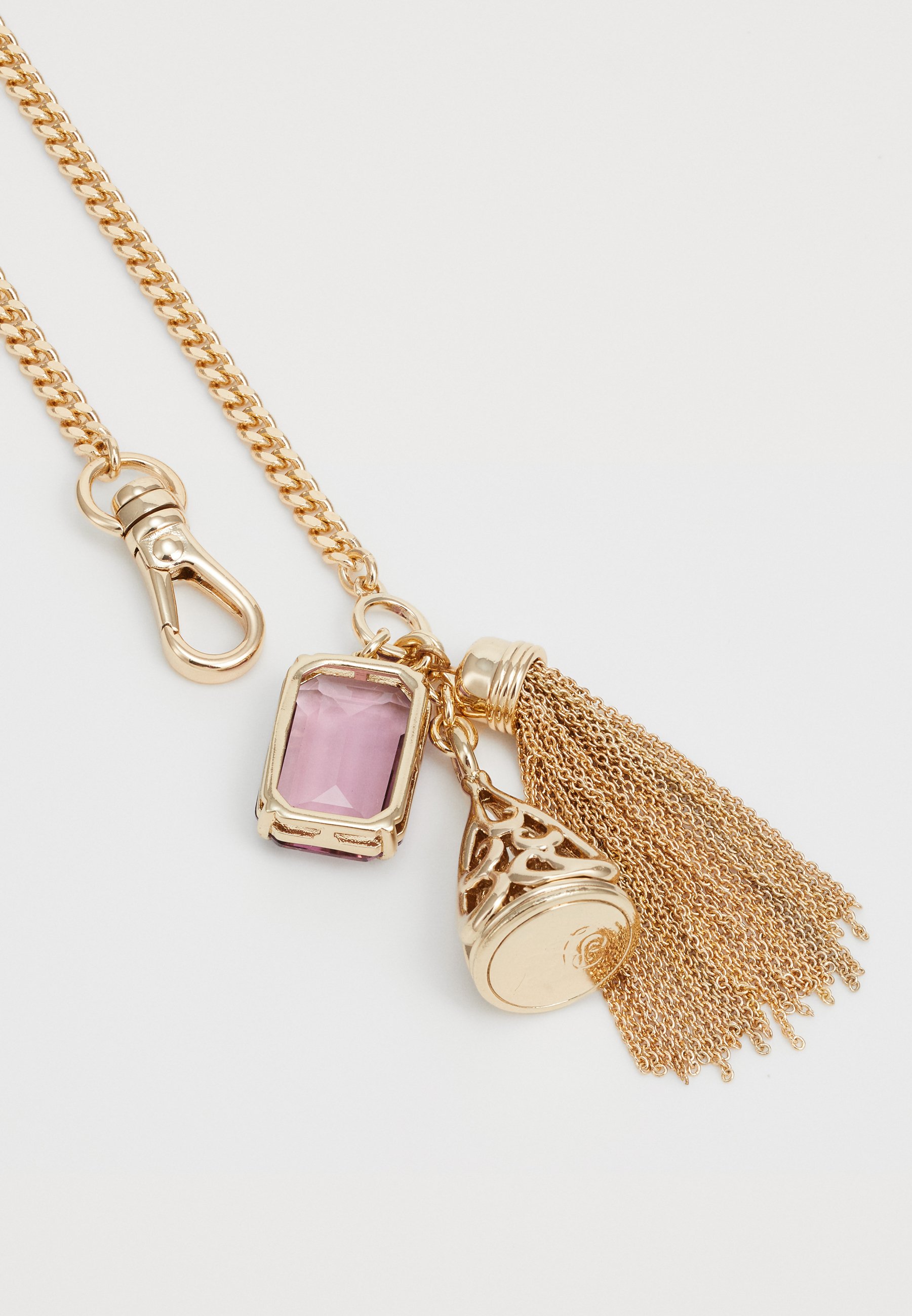 【Ralph Lauren】Gold-Tone Chain Tassel & Color Crystal Charm Lauren Ralph Lauren Gold-Tone Chain Tassel & Color Crystal