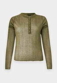 HENLEY - Pulover - army green