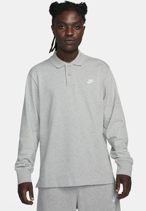 CLUB - Langærmet T-shirt - dark grey heather white