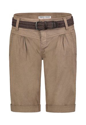 BERMUDA MIT GÜRTEL UND TASCHEN - Shorts - braun