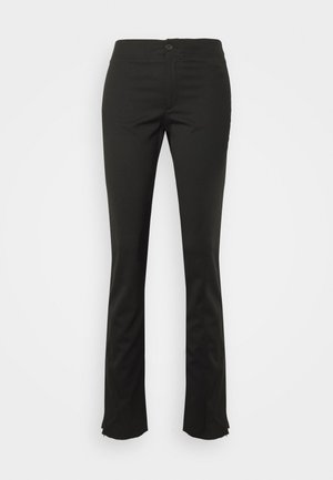 ZIP TROUSERS - Nohavice - black