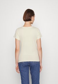 Calvin Klein Jeans MONOLOGO SLIM TEE 2 PACK - T-shirt básica - perfect taupe/eggshell