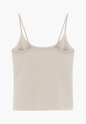 OXXO, OXXO BODYCON TANK TOP U NECK - Top - plaza taupe