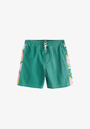 Next, REGULAR FIT - EDIT PRINTED PANEL BOARDSHORT - Plavecké šortky - green