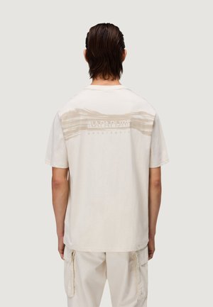 S-BACK GRAPHIC SS  - T-shirt con stampa - beige