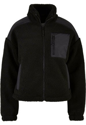 Urban Classics Fleece jacket - black