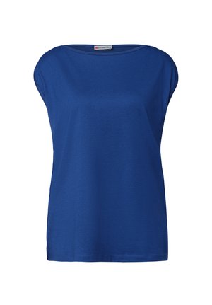 Street One, BASIC SHIRT MIT U-BOOT-AUSSCHNITT - T-shirts basic - amparo blue