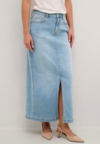 Cream - EBBA  - Velika suknja - beaverly light blue denim Minijatura 1