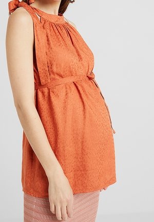 Top - mottled dark red