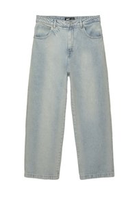 PULL&BEAR BAGGY LOOSE - Džíny Straight Fit - light blue denim