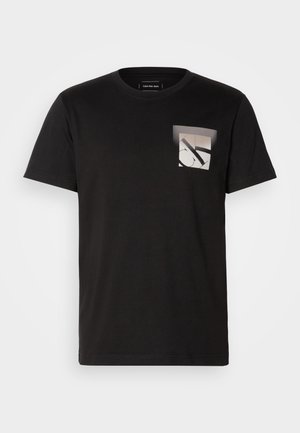 Calvin Klein Jeans SOFT BOX MONOGRAM TEE - Print T-shirt - black