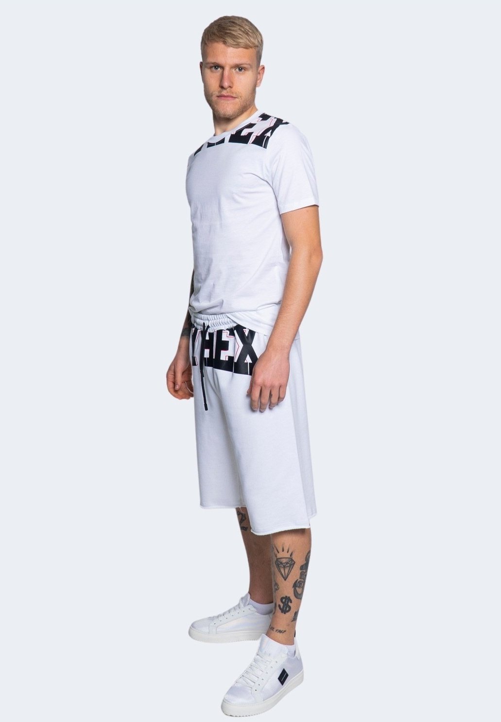Pyrex LOGO FRONTALE - Pantaloni sportivi - white/bianco - Zalando.it