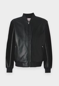 Chaqueta de cuero sintético - black