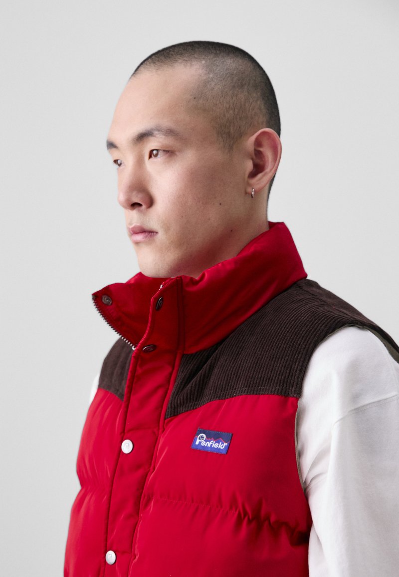 Easton M5 Cage – Veste Homme Manches Courtes, Rouge, Taille L – Parfaite Pour Le Sport !