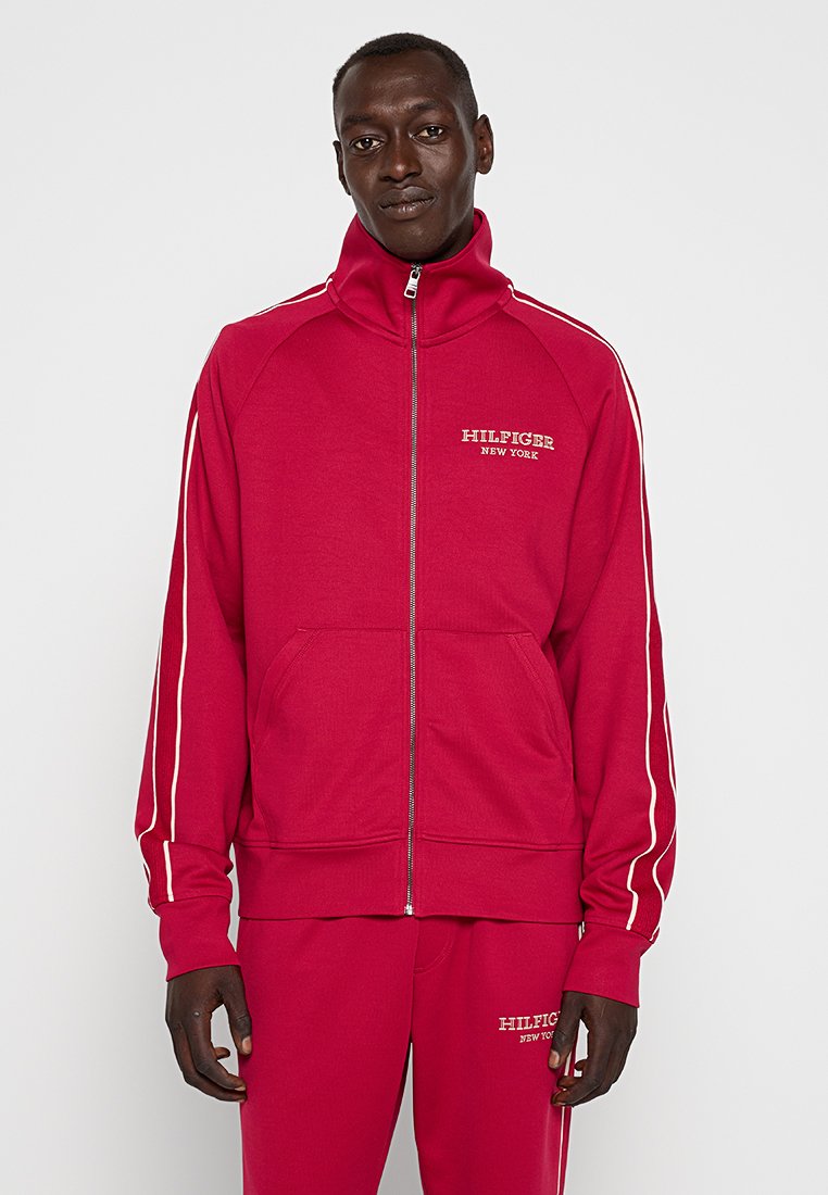 Tommy Hilfiger Sweater met rits rood