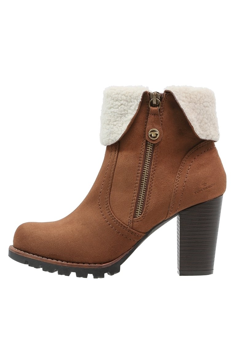 TOM TAILOR Botines - cognac