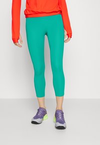 Nike Performance FAST CROP - Leggings - neptune green/(reflective silv)