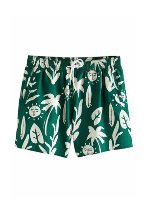 REGULAR FIT - Badeshorts - green ecru