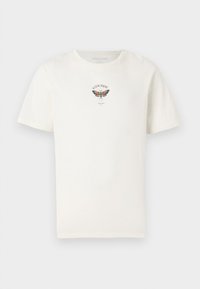 JJKENTO TEE CREW NECK - T-shirt estampada - antique white
