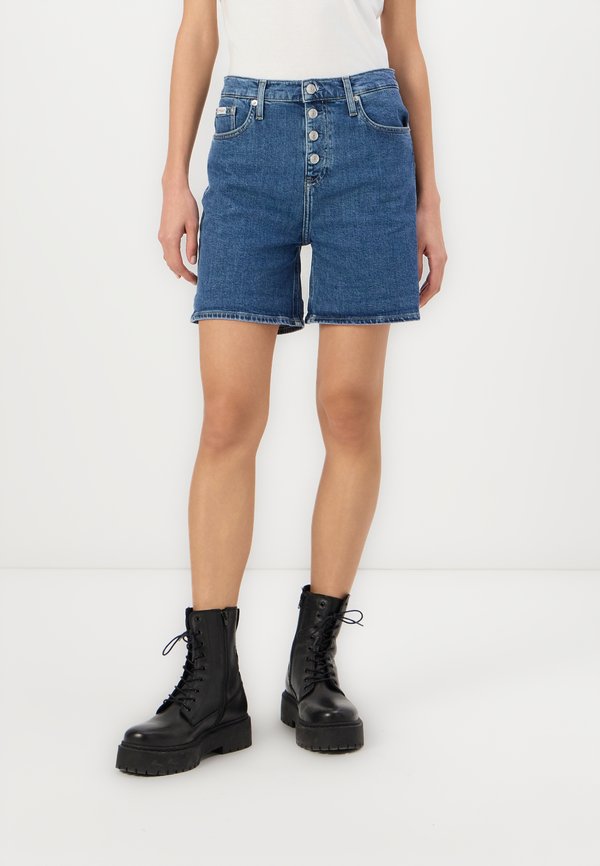 Denim shorts - denim dark