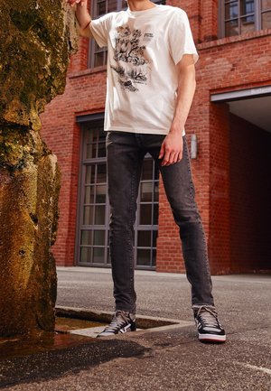 Skinny-Farkut - black denim