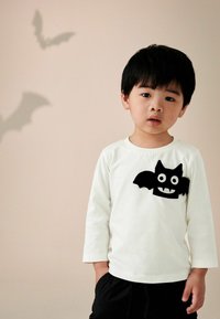 Next HALLOWEEN  - REGULAR FIT - Bluză cu mânecă lungă - white bat