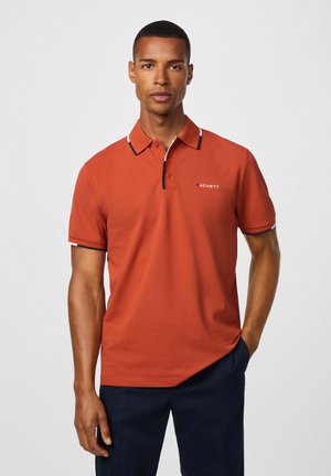 Hackett London TIPPED CLR PLACKET - Poloshirt - burnt ochre orange
