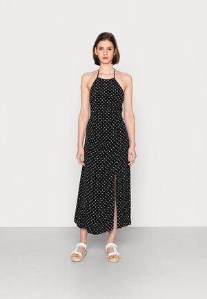 RORY PRINTED HALTER MIDI DRESS - Day dress - black/white