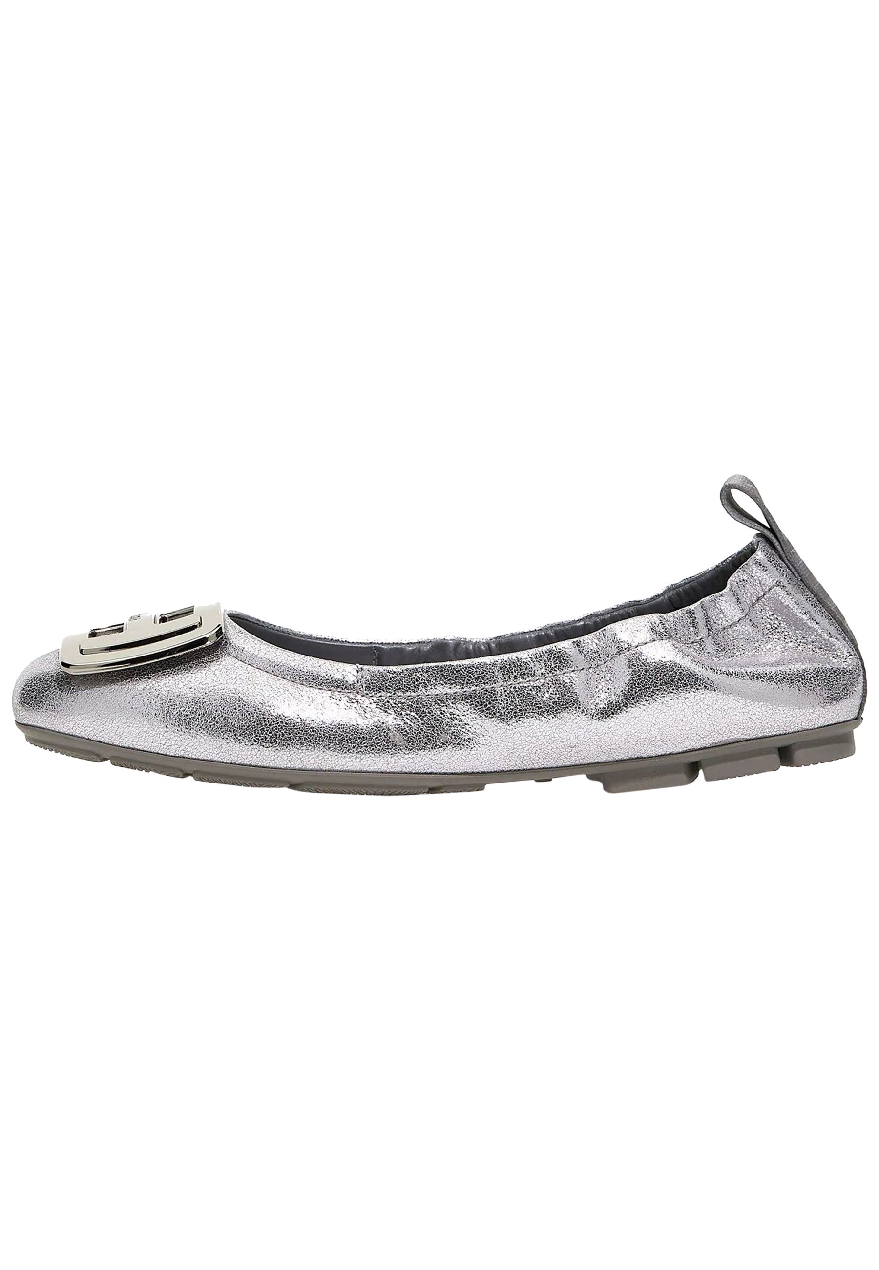 Ballerine Argento in Laminato a Punta Tonda Lucile | BallerineMie