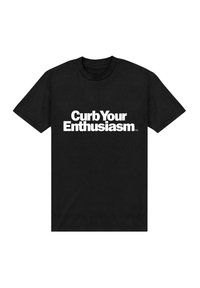 Henry Tiger CURB YOUR ENTHUSIASM LOGO - Triko s potiskem - black