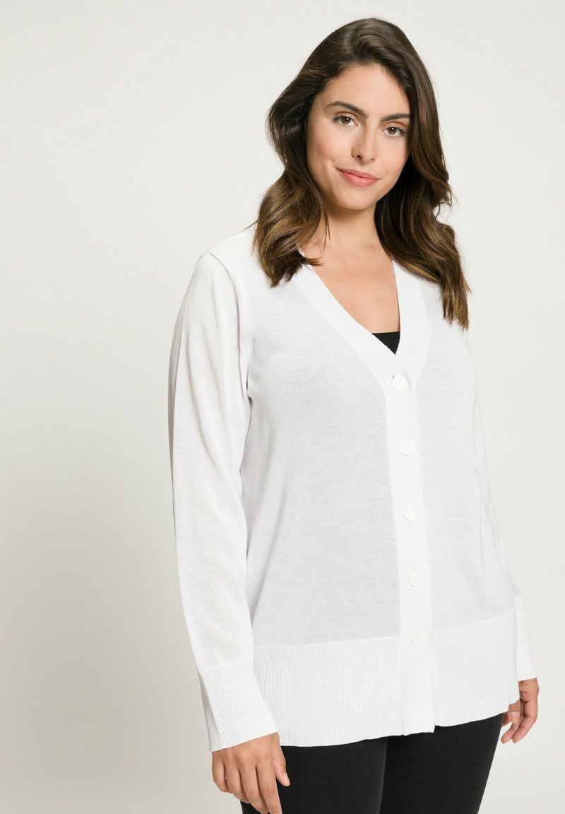 Cardigan Donna Ulla Popken - Maglia Fine Con Scollo A V E Bottoni - Foto 8