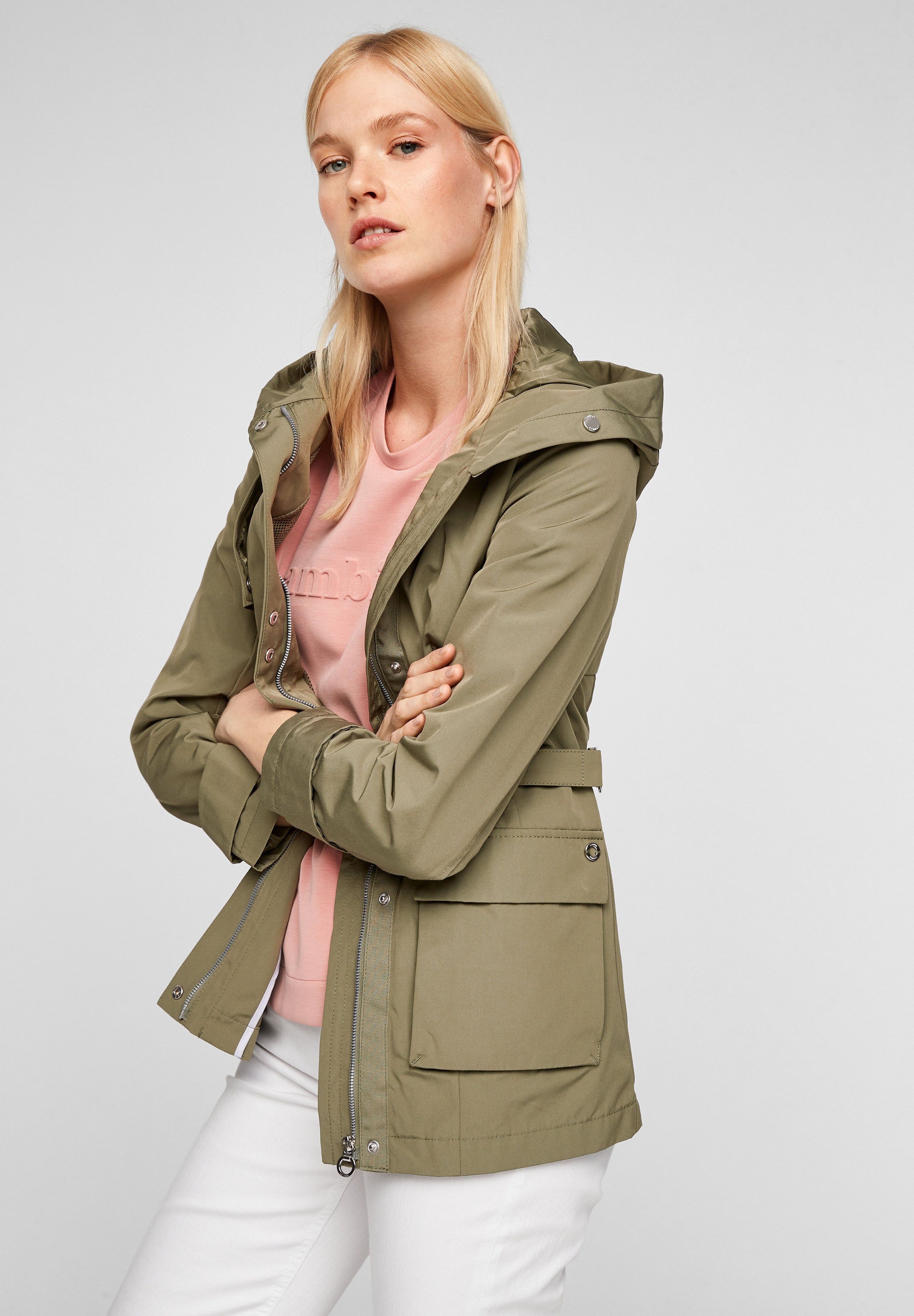 khaki waterproof jacket