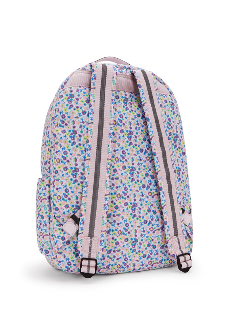 Kipling‎ Seoul Floral Print Pink and White Backpack Kipling Backpack Pink Color Print Laptop Bookbag School  main image 3