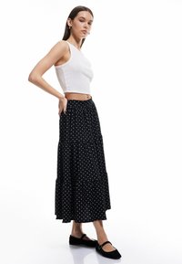 Koton MIDI - A-snit nederdel - black