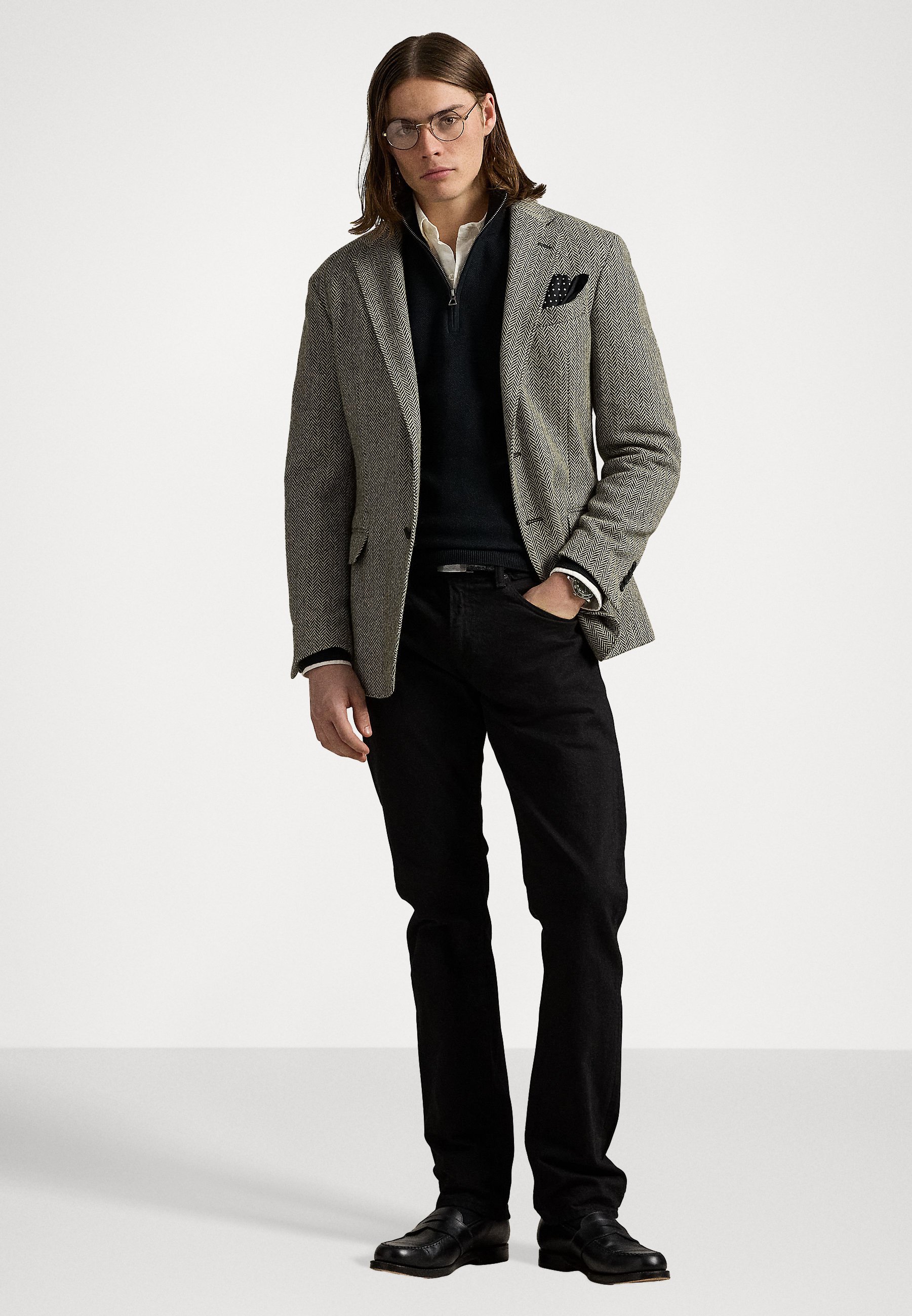 Second/Layer ニットポロ M Polo Ralph Lauren MESH KNIT COTTON QUARTER ZIP SWEATER - Džemperis