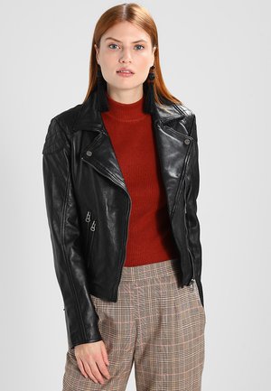 Lederjacke - black