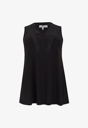 YOEK, YOEK DAMEN TUNIKA ÄRMELLOS - Top - black