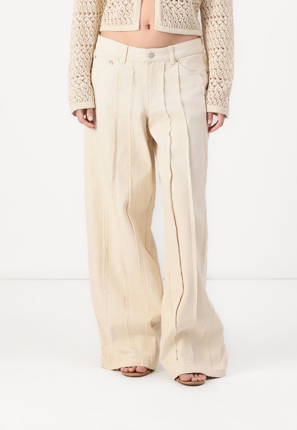 JXELLY TOKYO PANTS - Relaxed fit jeans - raw ecru