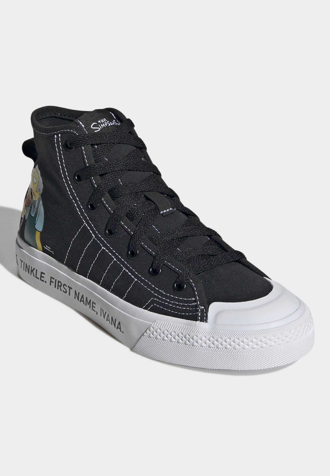 adidas Originals NIZZA HI RF J - Zapatillas - core black/core black/ftwr  white/negro - Zalando.es