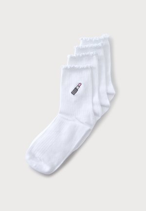 Pieces, PCAFIA 4 PACK - Chaussettes - white