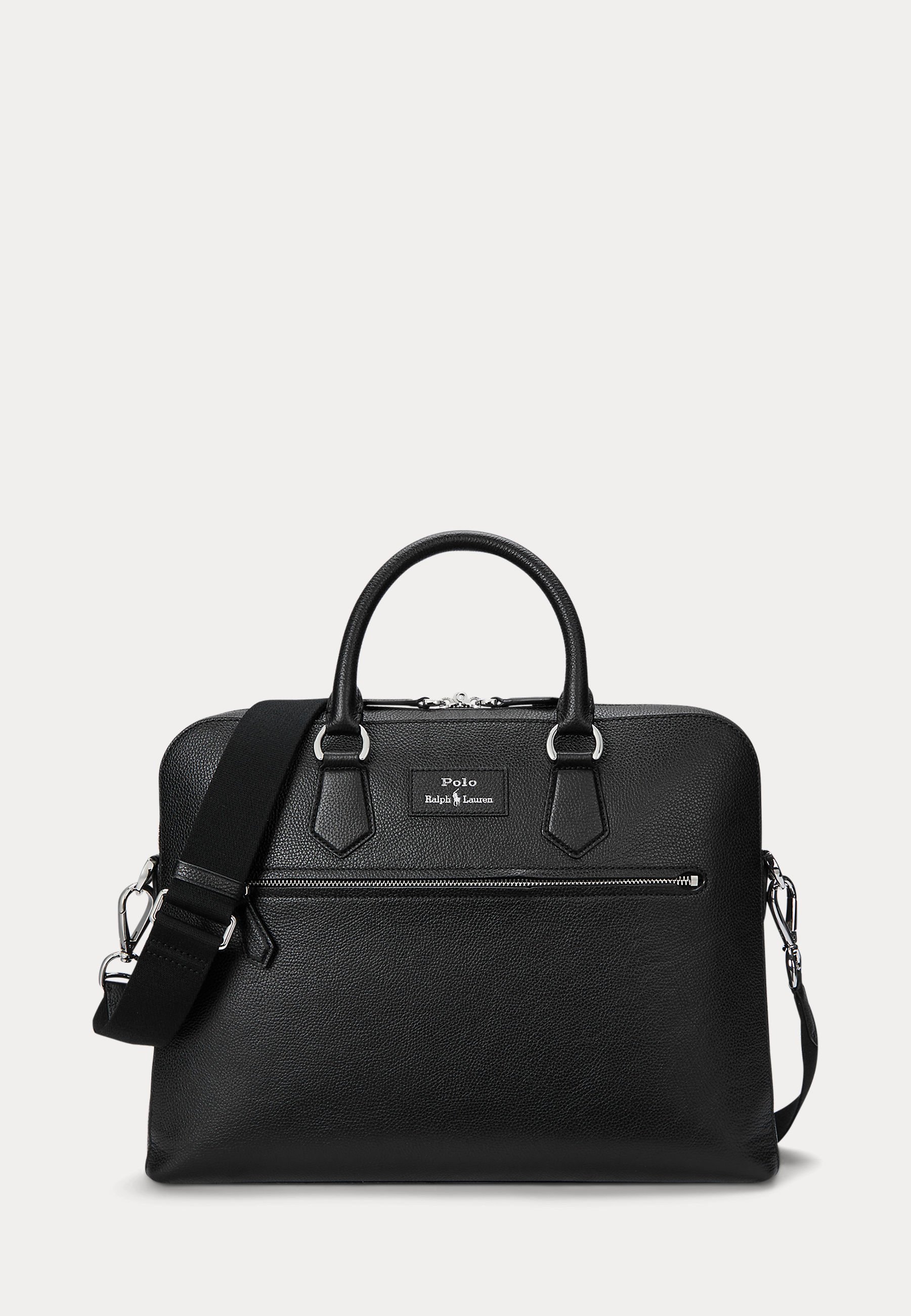 Polo Ralph Lauren PEBBLED LEATHER COMMUTER BAG UNISEX - Pasta