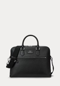 PEBBLED LEATHER COMMUTER BAG UNISEX - Attachetasker - black