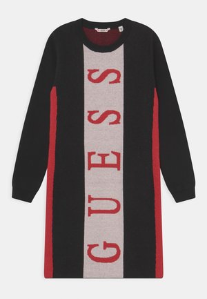 JUNIOR DRESS - Pletené šaty - jet black