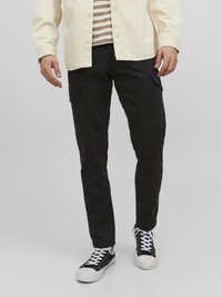 Jack & Jones - JPSTOLLIE JJBOWIE  - Cargobukse - black Miniatyrbilde 1