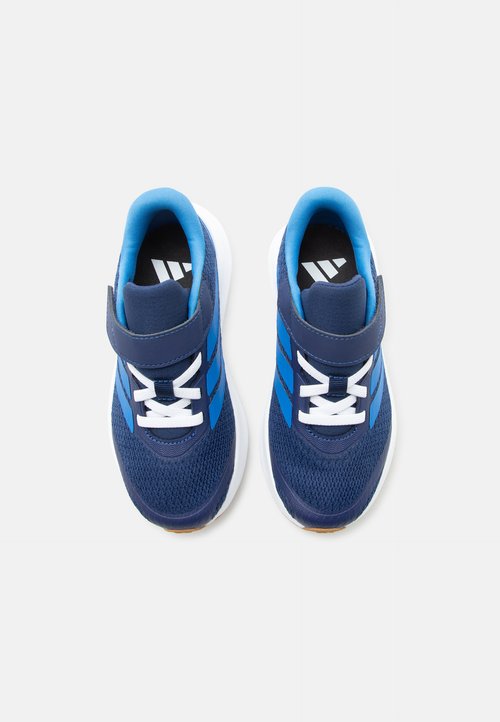 adidas RUNFALCON 6 UNISEX - Road running shoes - dark blue/bright royal/lucid lemon — photo 4