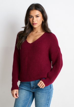 Jumper - burgundy